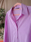 Zara poplin cotton pinstripe shirt cherry blossom