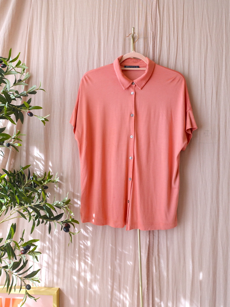 Expresso loose fit blouse coral pink