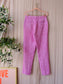 Scotch & Soda jacquard mid waist pantalon bubblegum pink