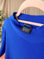 Scotch & Soda rib mock neck tee royal blue