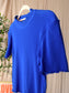 Scotch & Soda rib mock neck tee royal blue