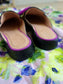 Scotch & Soda leather leopard loafer mules