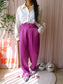 Scotch & Soda high waist wide leg pantalon orchid