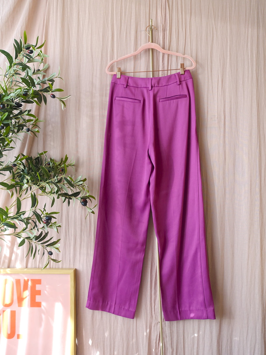 Scotch & Soda high waist wide leg pantalon orchid
