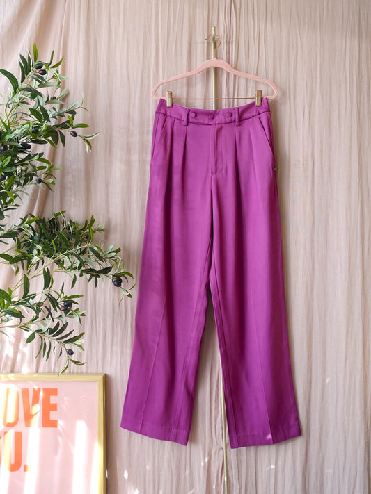 Scotch & Soda high waist wide leg pantalon orchid