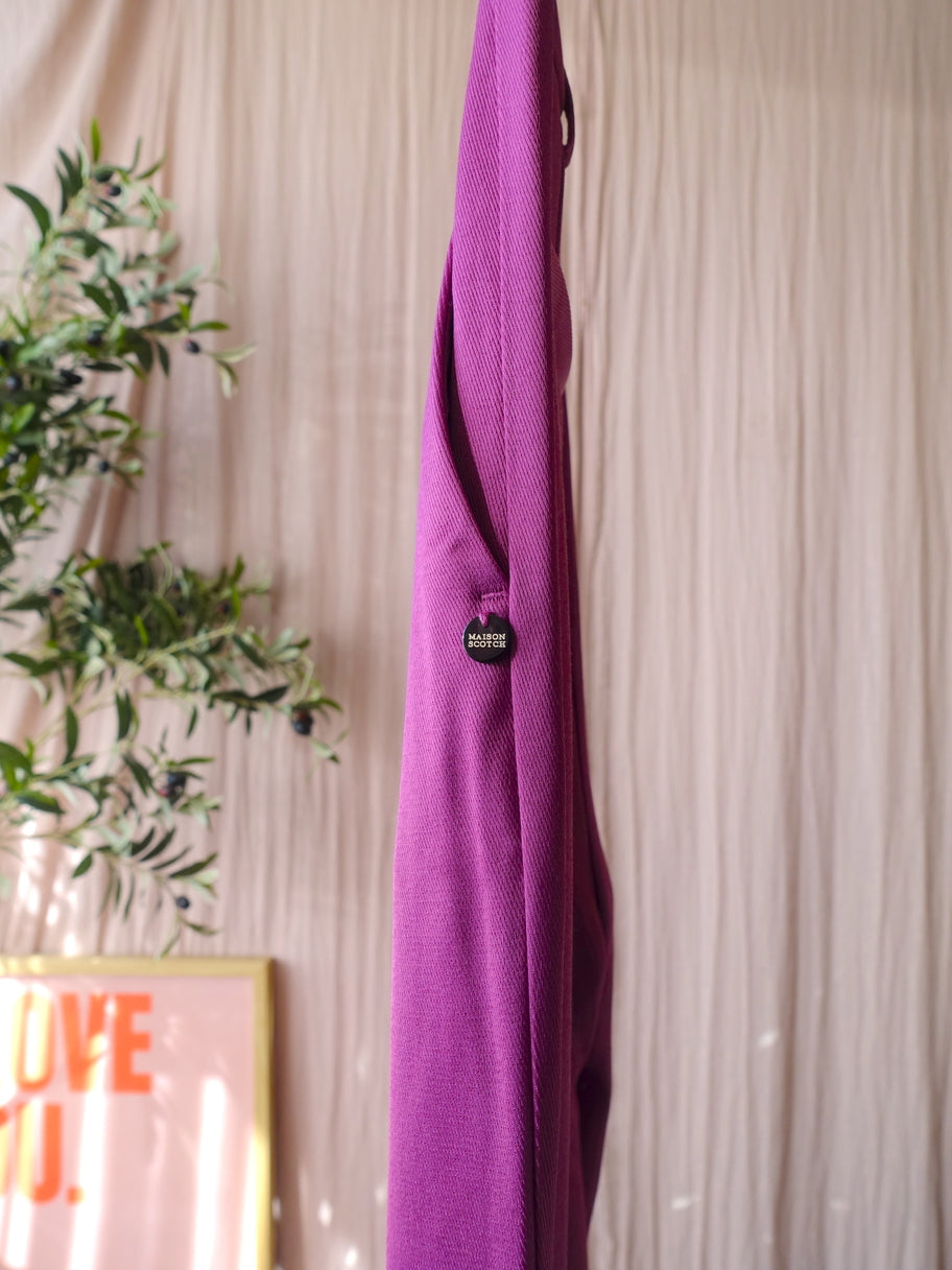 Scotch & Soda high waist wide leg pantalon orchid