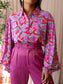Ydence alyssa rayonmix blouse fuchsia
