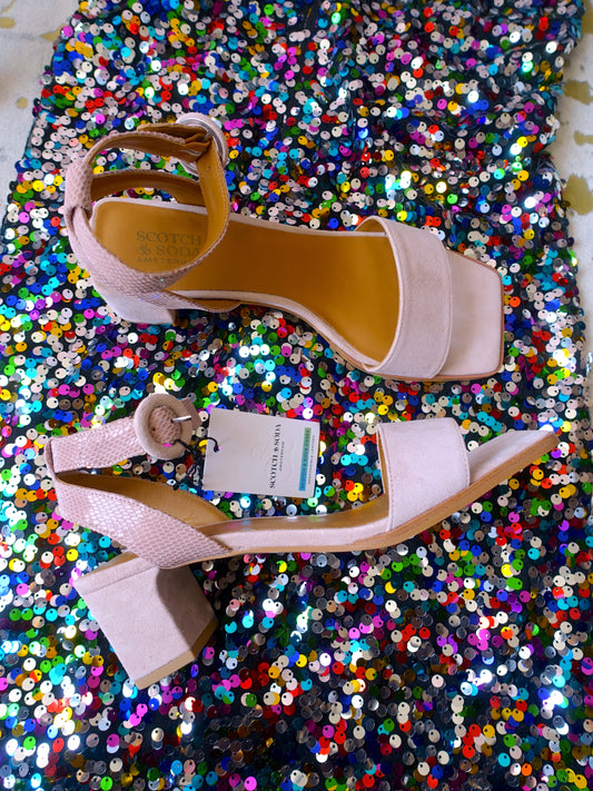 Scotch & Soda sandalettes met hak courtney roze