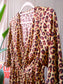 Scotch & Soda long leopard dress beige / bordeaux