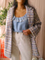 Ba&sh oversized tweed coat timy