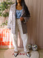 Ba&sh oversized tweed coat timy