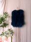 Shearling bohemian gilet petrol