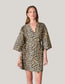 Shoeby leopard poplin cotton a-line jurk