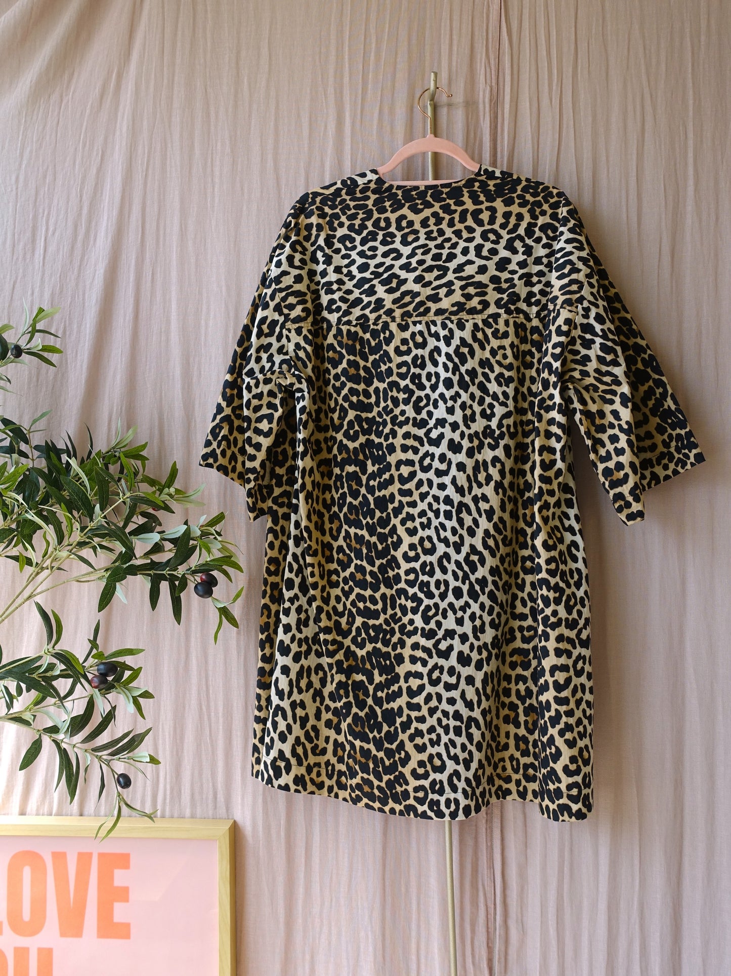 Shoeby leopard poplin cotton a-line jurk