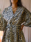 Shoeby leopard poplin cotton a-line jurk