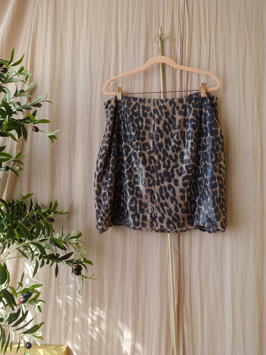 Shoeby the leopard print sequin rok