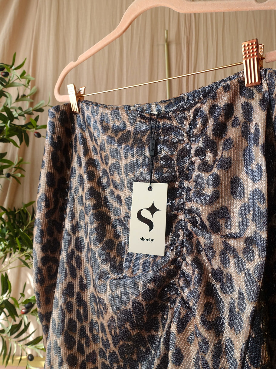 Shoeby the leopard print sequin rok