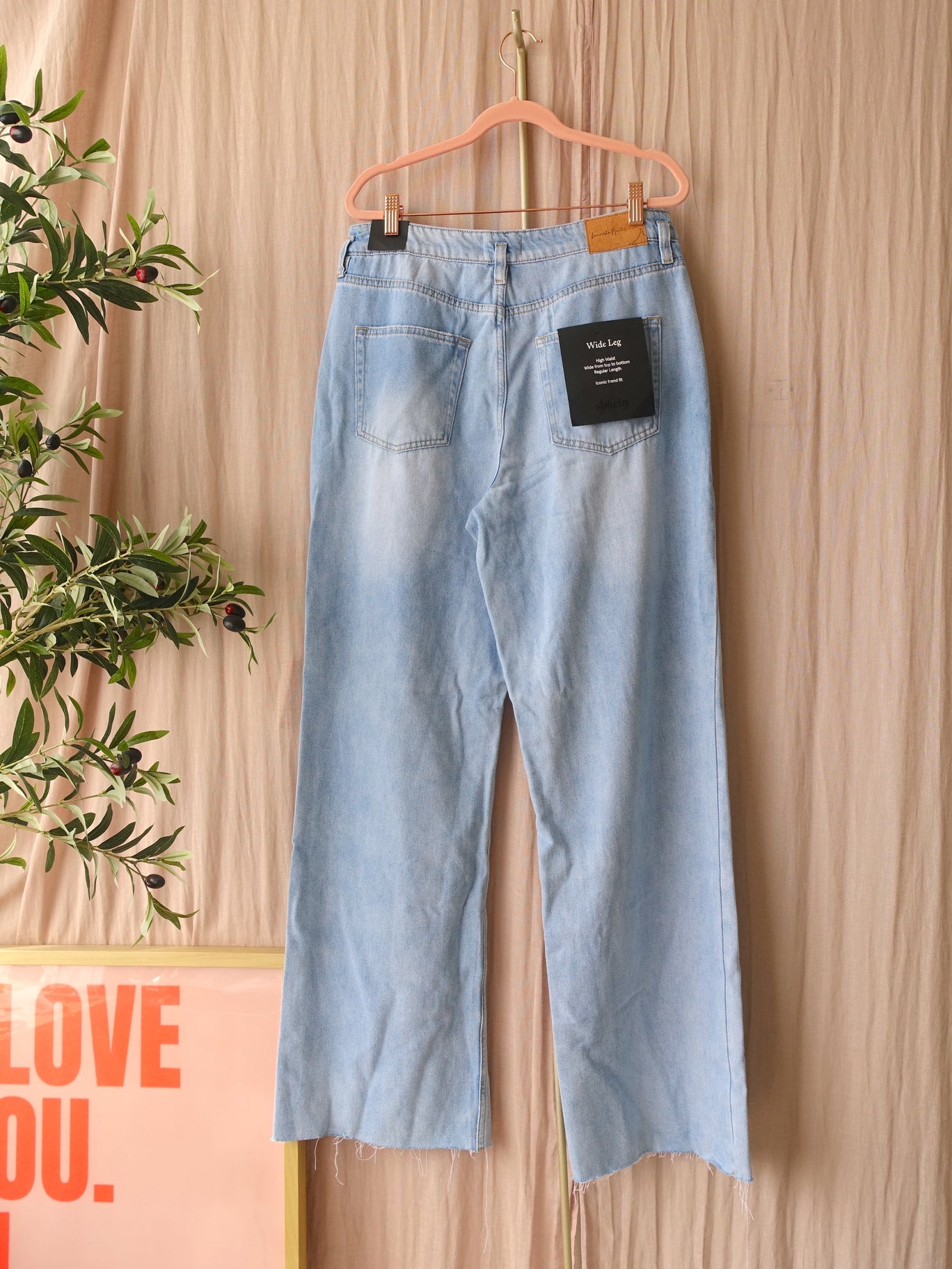 Shoeby x Lonneke Nooteboom wide leg high waist jeans