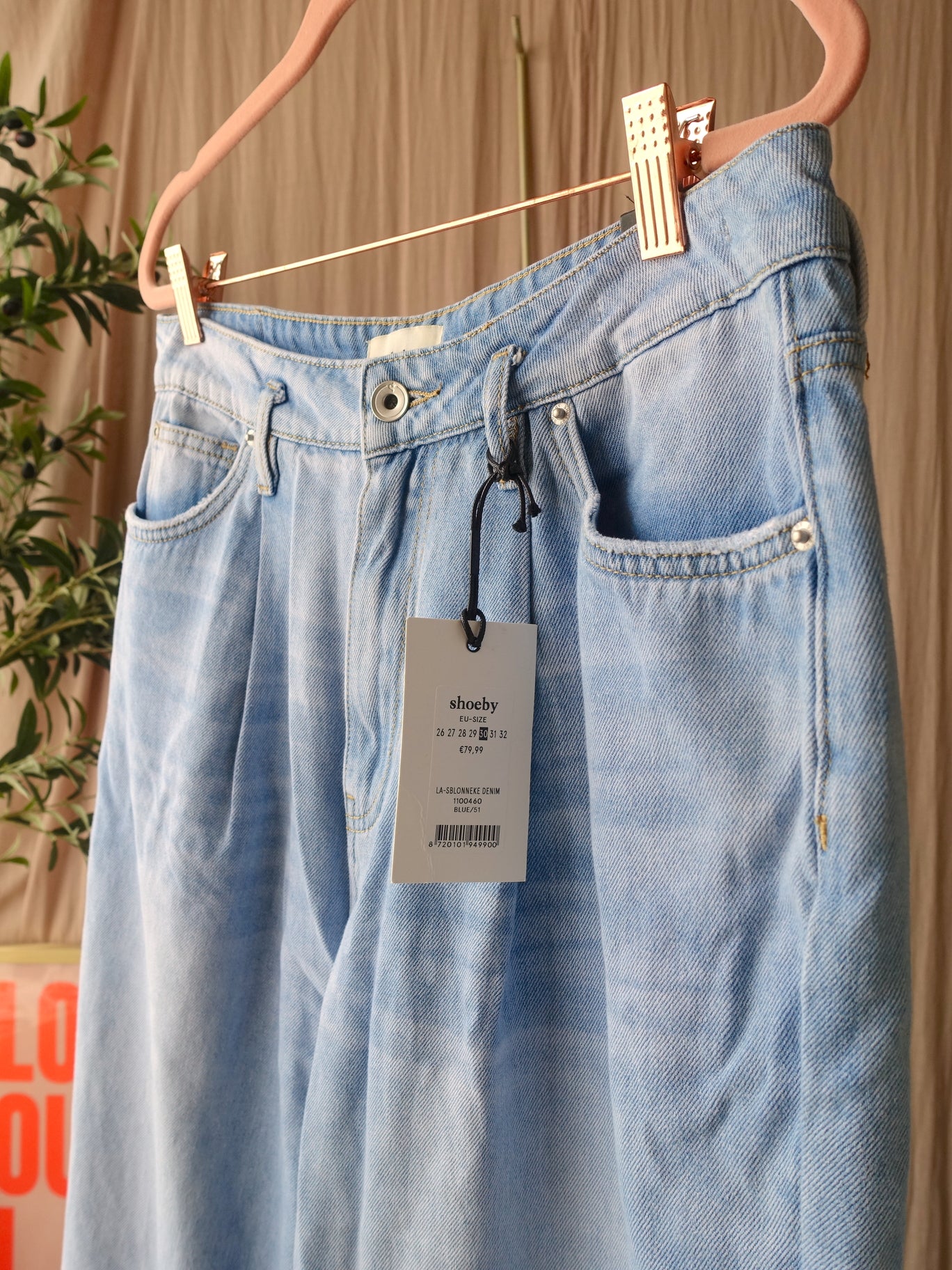 Shoeby x Lonneke Nooteboom wide leg high waist jeans