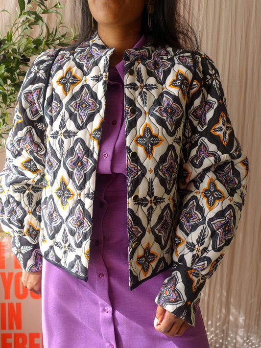 Shoeby la prism quilted boho jacket