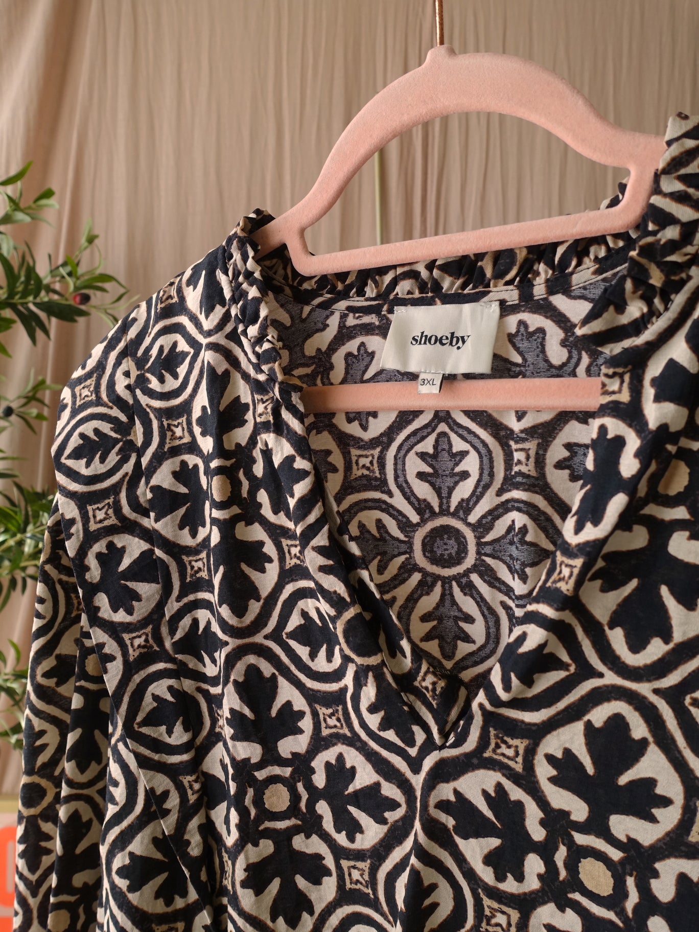 Shoeby sahara mandola top ecru / coffee