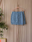 Shoeby embroidery cord rok denim blue
