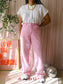 Shoeby high waist straight fit jeans washed pink