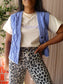 Silvercreek Phyllis cable gilet jacaranda