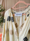 Silvian Heach embroidered rowak jurk ecru