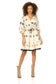 Silvian Heach embroidered rowak jurk ecru