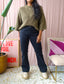 Silvian Heach farrah flare leg jeans zwart