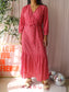 Sissy-Boy seersucker structured maxi jurk scarlet