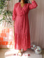 Sissy-Boy seersucker structured maxi jurk scarlet