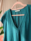 Sissy-Boy v-hals cupro top deep teal