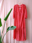 Sissy-Boy seersucker structured maxi jurk scarlet