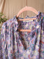 Sissy-Boy floral lurex top lila