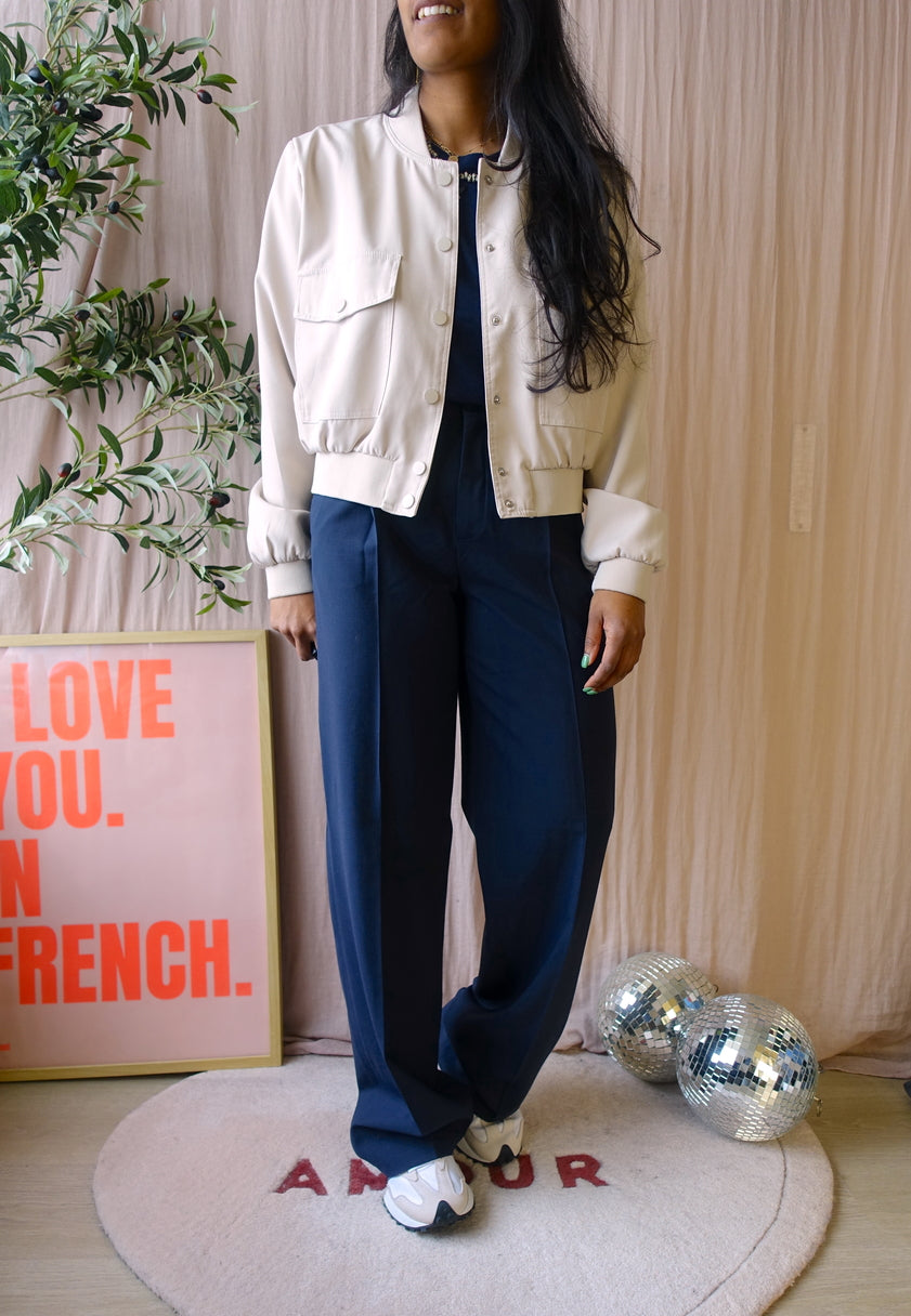 SisterS Point cropped bomberjack creme