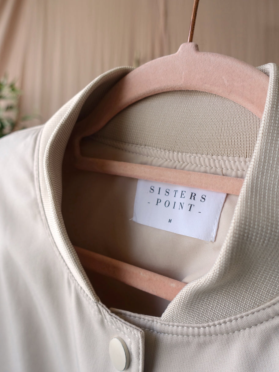 SisterS Point cropped bomberjack creme