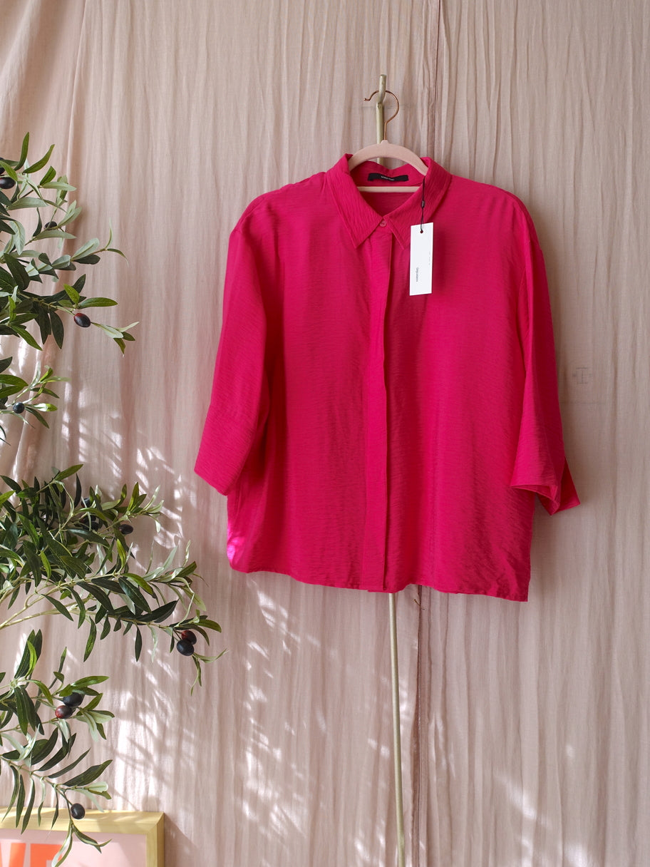 Someday oversized shirt french fuchsia
