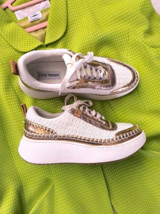 Steve Madden doubletake lederen sneakers