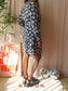 Stieglitz viscose wrap over daisy jurk