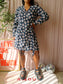 Stieglitz viscose wrap over daisy jurk
