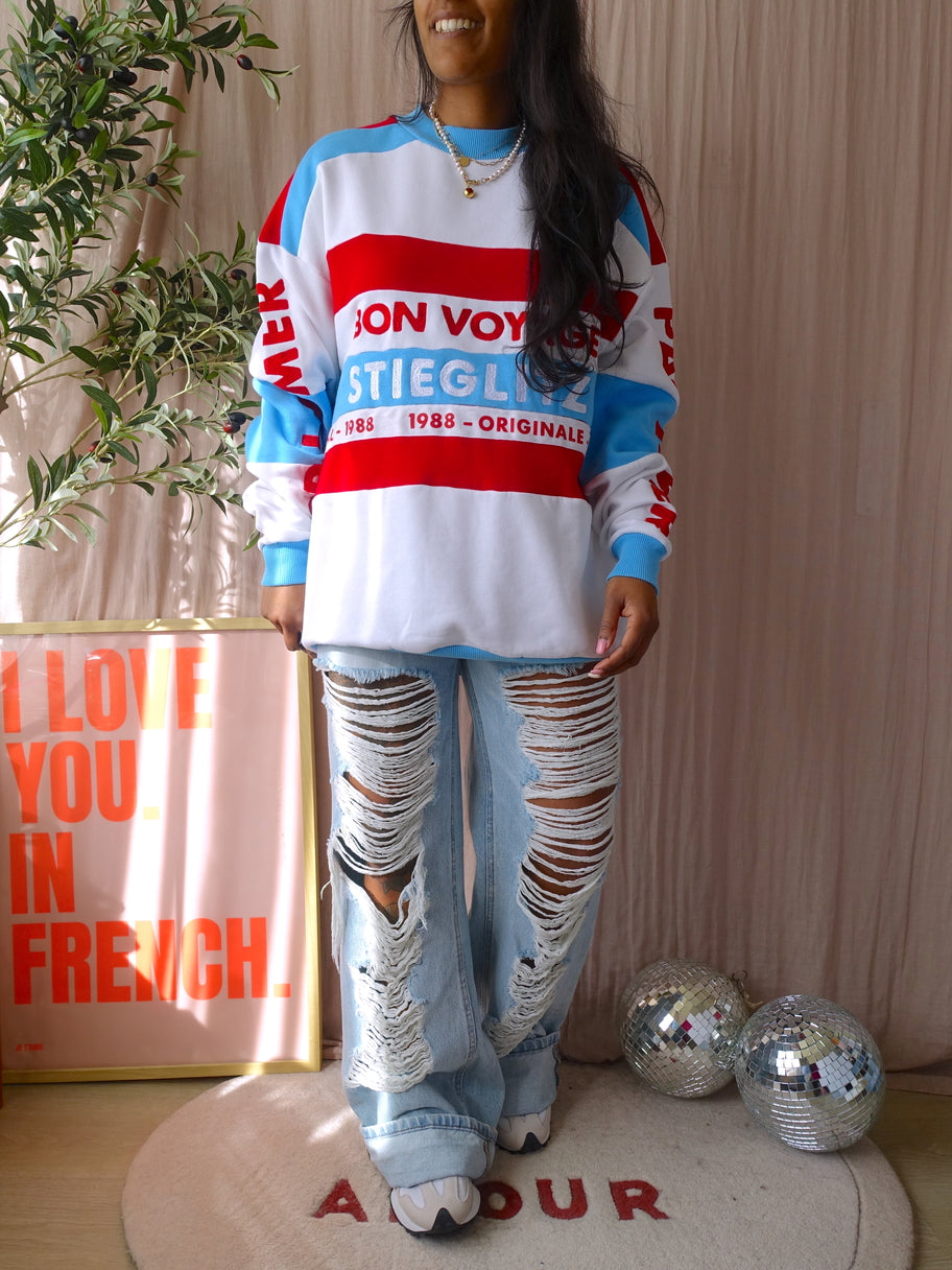 Lois skater loose fit jeans vignon destroy bleach