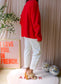 Studio Anneloes fine knitted cardigan scarlet