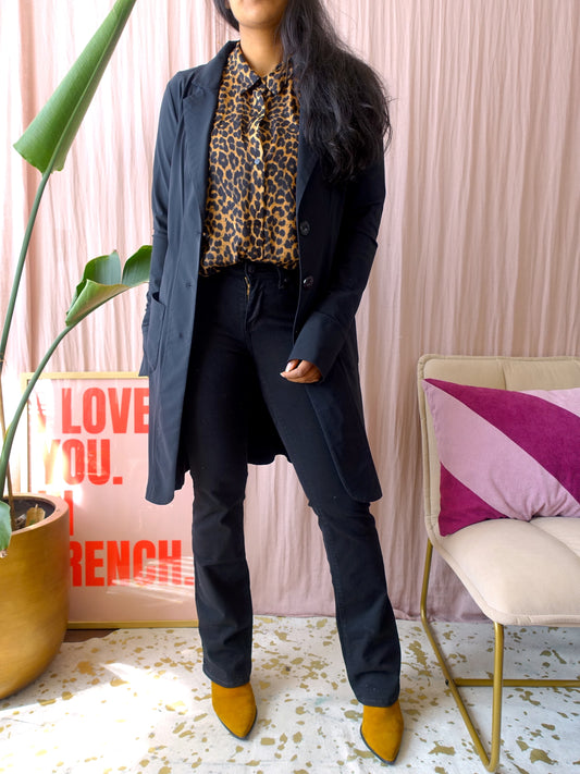 Levi's 715 mid rise bootcut jeans zwart