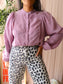 Summum woman puff sleeve blouse dusty lilac