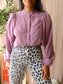 Summum woman puff sleeve blouse dusty lilac