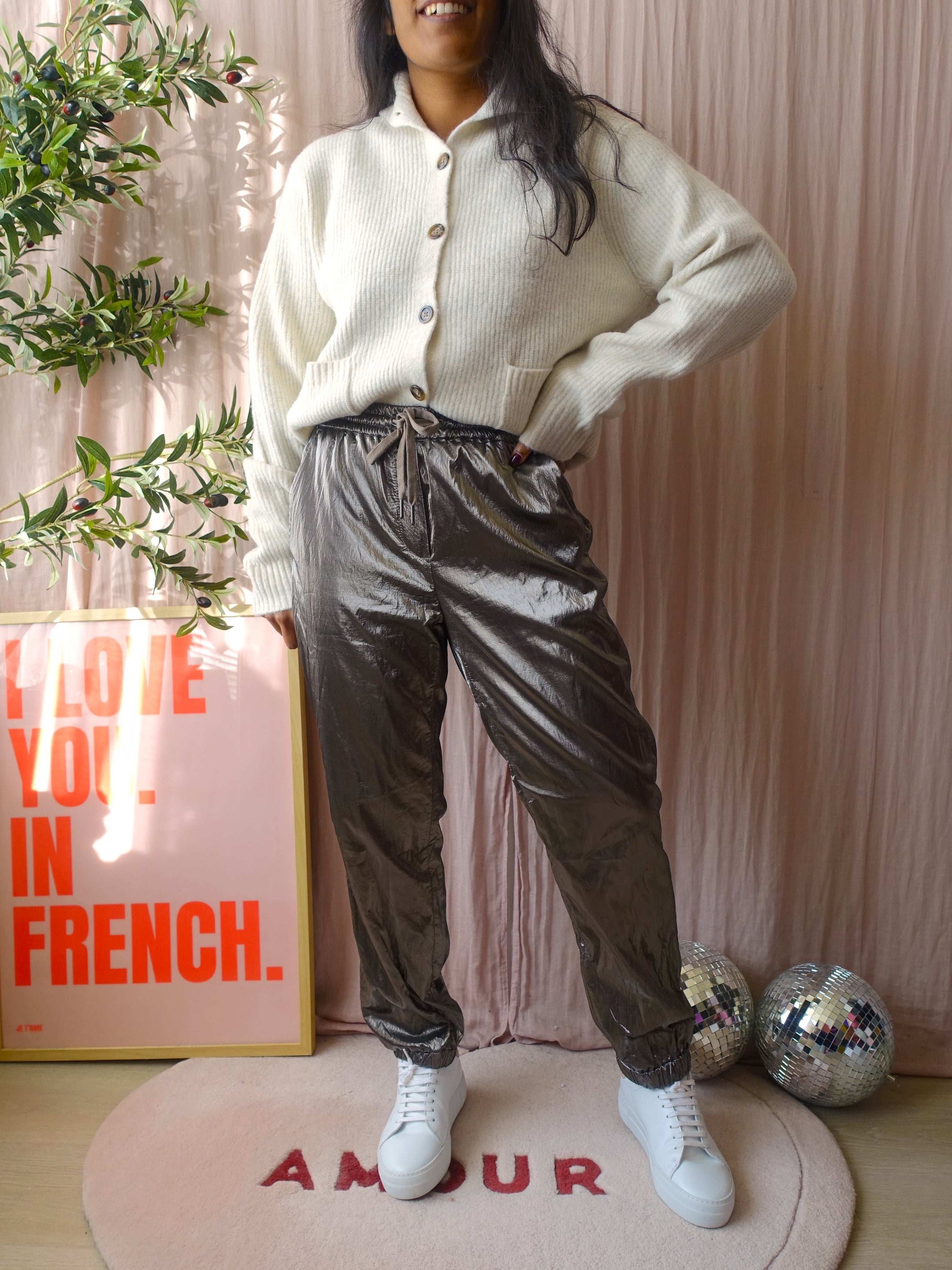 Uniqlo soft knit cardigan creme