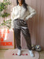 Uniqlo soft knit cardigan creme