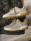 Tango leather & suede sneakers beige tones